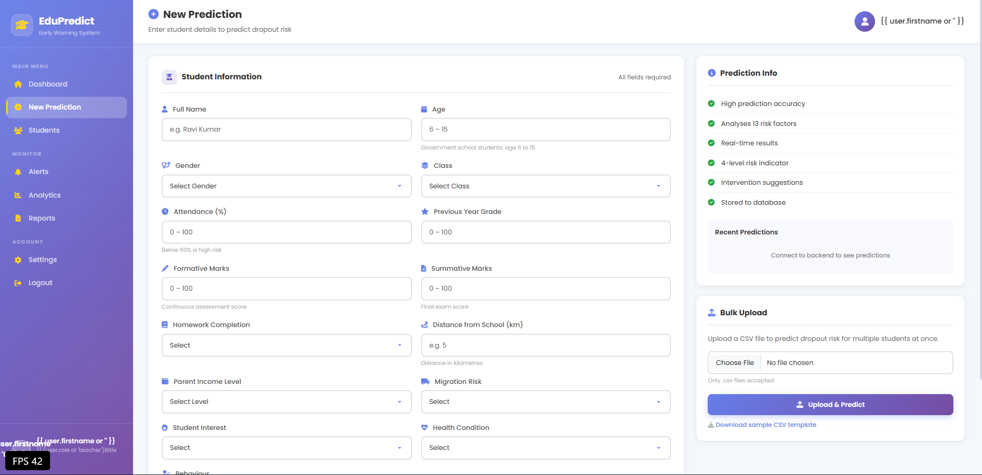 EduPredict screenshot 4